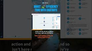 Boost  efficiency Tidio with chatbots #shorts