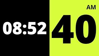 FullScreen Responsive Digital Clock Design Using Html CSS & Vanilla Javascript