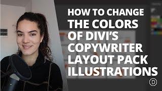 How to Change The Colors of Divi's Copywriter Layout Pack Illustrations