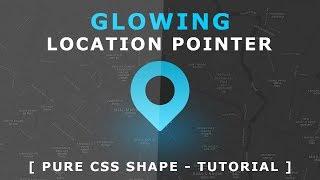 Css Glowing Location Pointer Animation - Pure Css Shape Tutorial - Css Animation Effects