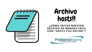 ¿Cómo editar el archivo hosts de manera fácil con Hosts File Editor?