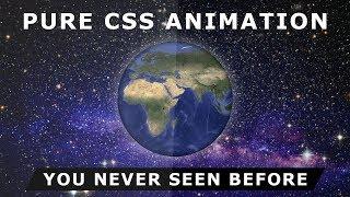 Rotating Earth Animation Effects - Pure CSS Animation - CSS Image Manipulation - Coming Soon