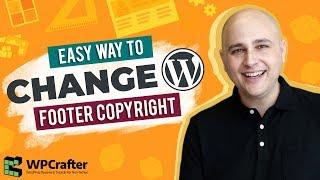 How To Change The Footer Copyright Credits On Any WordPress Theme - New For 2017