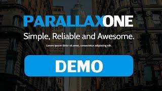Parallax One Theme: Demo And Customization Setup