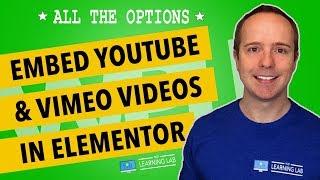 Elementor Video Player - How To Integrate YouTube And Vimeo Videos