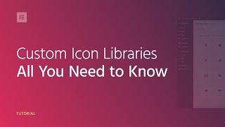 How to use Elementor Pro's Custom Icon Libraries