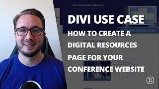 How to Create a Digital Resources Page with Divi’s Design Conference Layout Pack