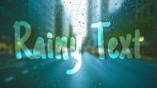 CSS Rainy Text Effects | Html CSS Photoshop