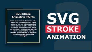 SVG Rotating Border Animation Effects - SVG Line Stroke Animation