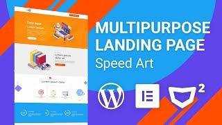 Multipurpose Landing Page - Speed Art with #WordPress #Elementor #Monstroid2