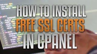 How To Manually Run And Install A Free SSL Certificate In cPanel