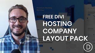 Get a FREE & Vibrant Hosting Company Layout Pack for Divi