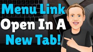 How to Make a WordPress Menu Link Open in a New Tab