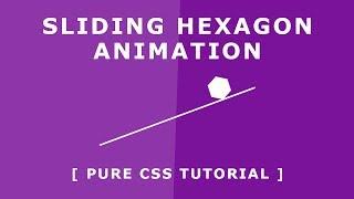 Sliding Hexagon Loading Animation - Pure Css Tutorials - Css Animation Effects