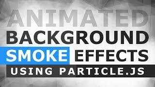Animated Smoke Background Effects Using Particle.js - Particle Smoke Effect