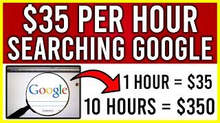 Get Paid FREE PayPal Money To Search GOOGLE! Earn $35 PER HOUR! (Make Money Online)