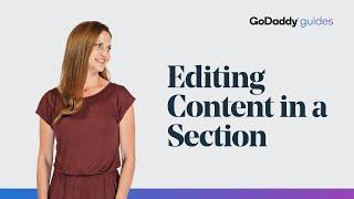 How to Edit Text & Images in Your GoDaddy Website Sections