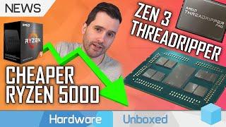 AMD Ryzen CPUs Get Cheaper, Threadripper 5000 Finally Launches