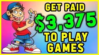 Earn $3,375 FREE PayPal Money Just PLAYING GAMES! How To Make Money Online As a TEENAGER in 2020!