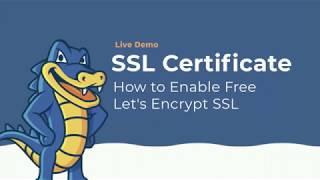 How to Enable SSL Certificate in the HostGator Customer Portal