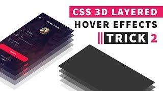 CSS 3D Layered Image Hover Effects - Trick 2 | CSS Isometric Design