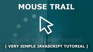Mouse Trail Using Html CSS And Javascript - Javascript Mousemove Cursor Trail Effects