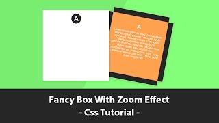 Fancy Box With Zoom Effect - Css Transition