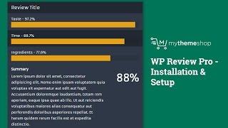 WP Review Pro - Installation & Setup