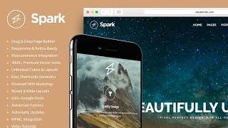 Spark WordPress Theme Home-Page Presentation - Drag & Drop WordPress Site Builder