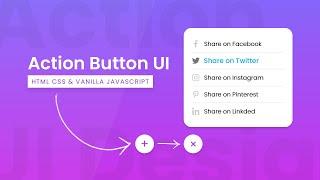 Floating Action Button using Html CSS & Vanilla Javascript | CSS3 Material Design