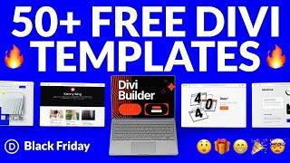 50+ FREE Divi Black Friday Templates - Limited Time Only