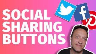 Add social sharing buttons to WordPress 2019