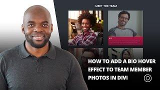 How To Add A Bio Hover Effect To Team Member Photos In Divi