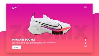 Simple Nike Shoe Responsive Landing Page Design using Html CSS Only | Website Design