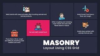 Responsive Masonry layouts Using CSS Grid | CSS3 Grid