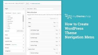 How to Create WordPress Theme Navigation Menu HD