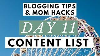 Writing a Blog Post Ideas List with a Title Generator  Blogging Tips & Mom Hacks Series DAY 11