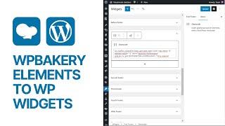 How To Add WPBakery Page Builder Elements to WordPress Widgets & Blocks? Tutorial