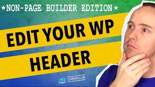 How To Edit The WordPress Header | WP Learning Lab