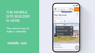 Build Your Website On Your Phone with Website.com