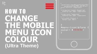 How to Change the Mobile Menu Icon Color [Ultra Theme]