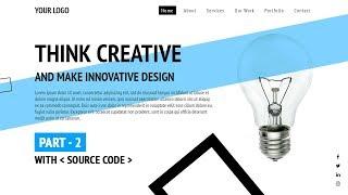 CSS Landing Page Website Design with Source Code | Html CSS