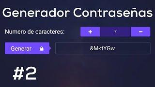 Creando un Generador de Contraseñas con Javascript | Capitulo 2
