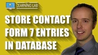 Contact Form 7 DB - Save Submissions To Your WordPress Database | Contact Form 7 Tutorials Part 16