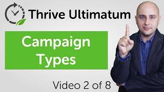 Thrive Ultimatum Review Video 2 of 8 - Campaign Types To Automate Your WordPress Marketing