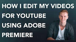 How To Edit A Lecture For Youtube | Adobe Premiere Tutorial