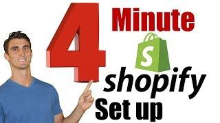 4-Minute Shopify Setup - How to Set Up an Online Store Fast