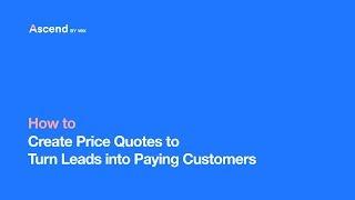 Price Quotes | Ascend by Wix | Turn Your Site into a Successful Business