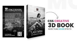 3D Book Hover Effects | Book Mockup Using CSS only