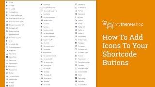 How To Add Icons To Your Shortcode Buttons HD